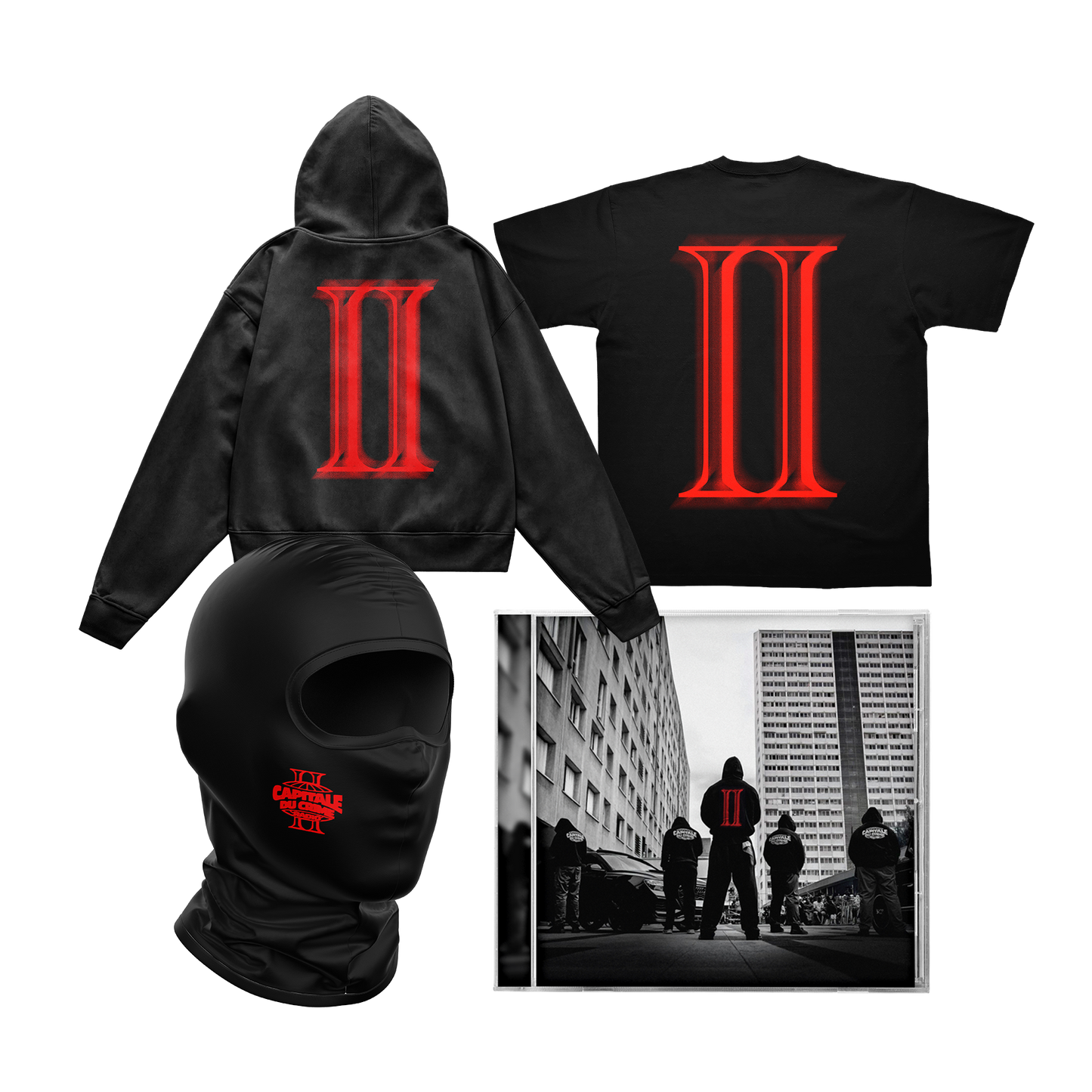 PACK Empire : Merch (cagoule + Hoodie + t-shirt) + CD Édition standard