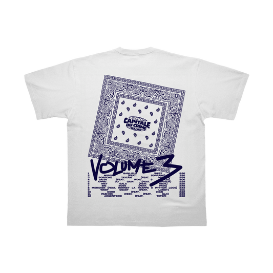 T-Shirt Capital du crime radio 3 réedition | blanc
