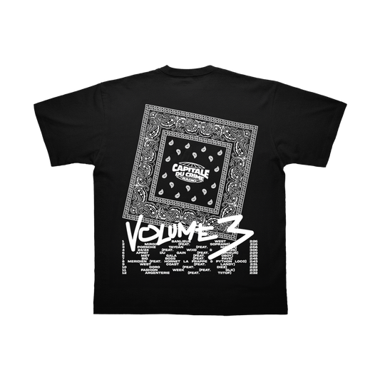 T-Shirt Capital du crime radio 3 réedition | noir
