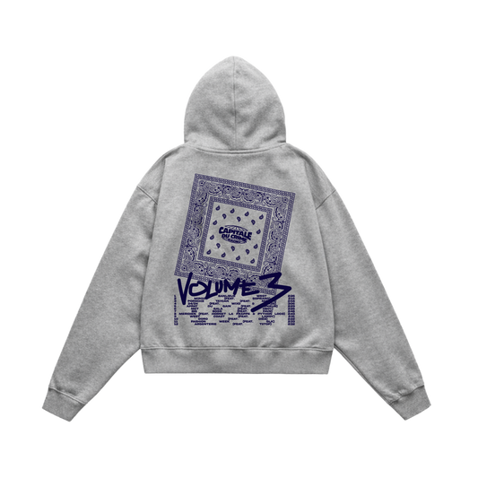 Hoodie Capital du crime radio 3 réedition | gris