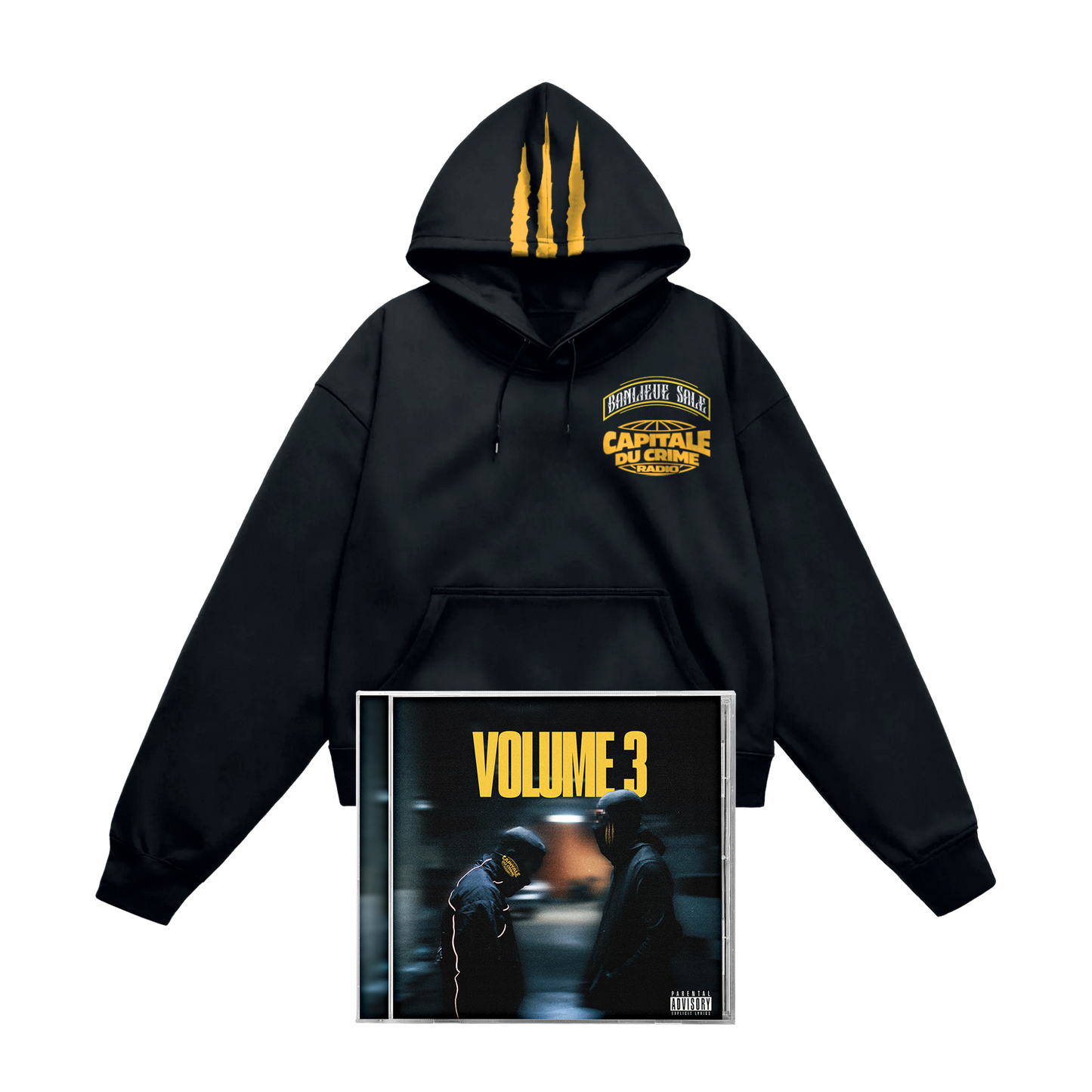 Hoodie + CD - Capital du crime radio 3