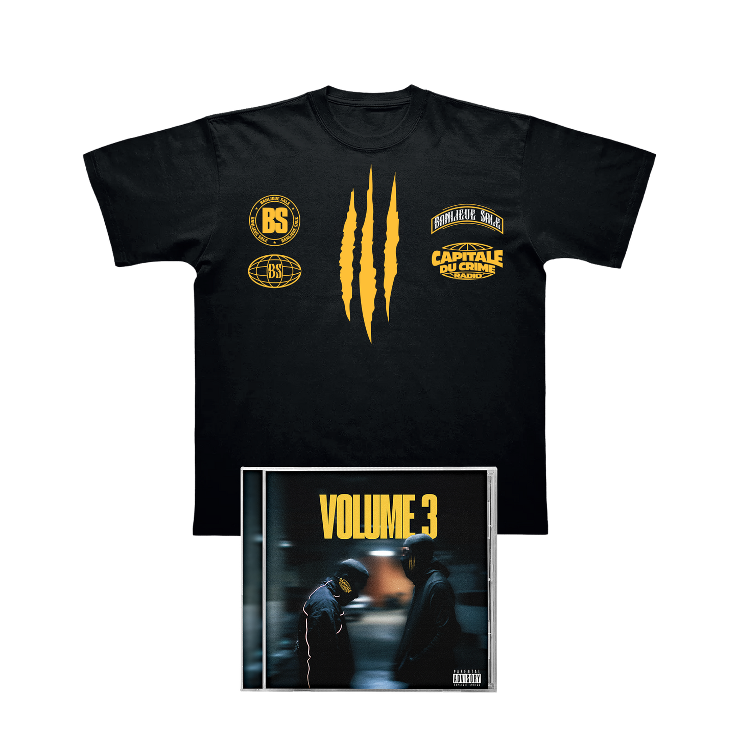 T-shirt + CD - Capital du crime radio 3